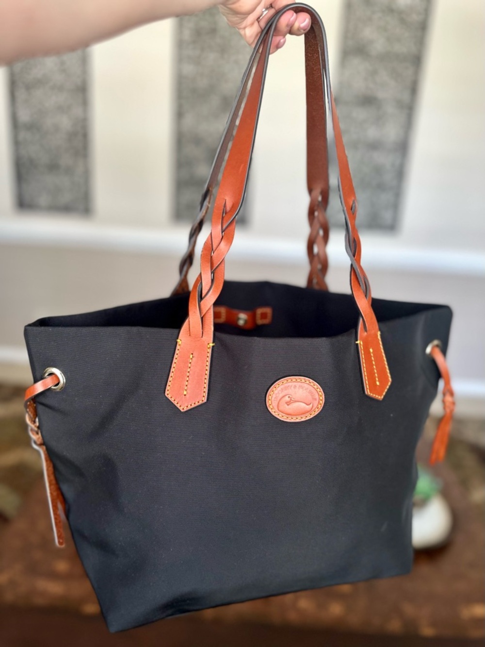 Dooney & Bourke Black Nylon Tote